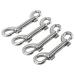 Yaegoo 4 Pack 316 Stainless Steel Double Ended Bolt Snap Hook 3-1/2 Inch Marine Grade Double End Snaps Trigger Chain Clips Scuba Diving Clips