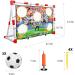 TOY Life Kids Soccer Goal Net Set - 47'' x 32'' Football Target Net with 3 Balls and Pump - Ideal for Backyard Play - Buy Online on GoSupps.com