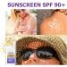 Sunscreen SPF 90+ Face Sunscreen SPF 90 Sun Cream SPF 90 PA+++ for Sensitive Dry Skin Suncream Factor 90 for Face Ultra Light UV Protetion Water & Sweat Resistant Moisturizing & Non Greasy - Buy Online on GoSupps.com