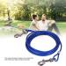 Dog Tie Out Cable 16.4ft Chew Proof Long Steel Wire Double Heads Tieout Leash for Small Medium and Larger Dog Outdoor Walking Camping Picnic(Blue) As shown - Buy Online on GoSupps.com