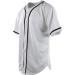 Buy ChoiceApparel Men's Solid Color Baseball Jersey XL - White/Opulent Garden | International Shipping Available - Buy Online on GoSupps.com