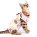 Selmai Medical Pet Shirt Cat Body For Dogs After Op Dog Castration Soft Cotton E-collar Alternative for Pets Nursing Wound Protection Prevent Licking Skin Diseases Rosa L L Donut