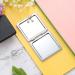 YEOTWIN Compact Square PU Leather Makeup Mirror Set - 1X and 3X Magnification, Double-Sided Hand Mirror for Purses and Travel (2pcs) - Buy Online on GoSupps.com