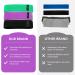 Fabric Resistance Bands Set of 3 for Hips & Glutes - Non-Slip Workout Bands for Men and Women - Strength Training Yoga Pilates Fitness - Black Purple Green - Buy Online on GoSupps.com