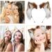 Mystiqut 1Pc Handmade Faux Fur Animal Ear Headband Fox Wolf Ears Headband Halloween Christmas Cosplay Party Costume Accessories Fluffy Wolf Fox Cat Ears Headband Costume Hair Hoop - Buy Online on GoSupps.com