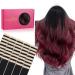 If-of-hearted tape extensions real hair 40PCs 80g 30cm 12 inch jet black to Burgundy hair extension real hair extensions tape invisible tape in extensions real hair Seidig hair extensions 30cm-80g #1/99J jet black to burgundy
