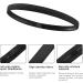 CHStarina 3-Piece Elastic Sports Headbands for Men & Women - Anti-Slip Slipproof Hair Bands for Running Yoga & Jogging (Black Gray White) - Buy Online on GoSupps.com
