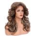 70s Brown Highlight Disco Wig - Farrah Fawcett Vintage Synthetic Wig for Women - Cosplay Costume Hair - Buy Online on GoSupps.com