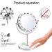 KDKD Lighted Makeup Mirror 1X 7X Magnification Double Sided Round Shape - Cordless & Rechargeable - Buy Online on GoSupps.com