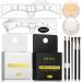 QUEEJOY Eyebrow Mapping Set includes 10mX2 Colors Brow Mapping String Eyebrow Thread  100pcs Eyebrow Ruler Stickers  Light Beige and White Brow Paste & 3 Concealer Brushes  Eyebrow Pencil and Instructions  Microblading S...