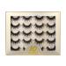UAMOU 50/100/300pairs Natural Mink Eyelashes Faux 3d Mink lashes Strip Thick Dramatic False Eyelashes Extension Makeup Cils Cheerfully (Color : Y409 Size : 20 boxes)