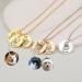 Anavia Personalized Pet Portrait Necklace - Handmade Pet Memorial Jewelry Gift - Custom Engraved Round Disc Necklace for Pet Lover - Dog Cat Memorial Necklace, Silver - Buy Online on GoSupps.com
