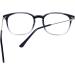 Blue Light Blocking Computer Glasses Anti Radiation - Blocking Eye Strain Transparent Black - Buy Online on GoSupps.com