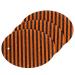3-Pack Cleaning Kitchen Sponges Oval Black Orange Stripes Kitchen Cellulose Dishwashing Wood Pulp Cotton