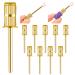 10 Pieces Nail Drill Heads Replacement Mandrel Nail Drill Bit Sanding Bands Shaft 3/32 inch Sanding Bits for Nail Drill Professional Nail Drill Bits for Electric File Nail Sanders Manicure Pedicures Gold