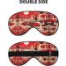 Shop Christmas Tree House Print Unisex Sleep Eye Mask - Soft Comfort Eye Shade for Travel Yoga & Shift Work - Buy Online on GoSupps.com