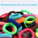 120PCS Baby Hair Ties - Cotton Toddler Hair Bands for Girls - Elastic Ponytail Holders by Nspring (Assorted Bright Colors) - 1 Inch Diameter - Buy Online on GoSupps.com