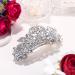 EVER FAITH Austrian Crystal Art Deco Floral Leaf Hair Barrette Clip - Clear Silver-Tone - Buy Online on GoSupps.com