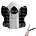 80 pieces of nail templates stickers nail template modeling template self-adhesive nail extension modeling templates for artificial fingernail