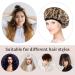 Double-Sided Satin Hair Hood Bonnet - 2-Piece Sleep Cap for Women & Girls | Soft Breathable Nighttime Hair Protection (Black & Leopard) - Buy Online on GoSupps.com