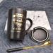 Funny Papa Gift - Best Dad Ceramic Coffee Cup 400ml with Lid | Father's Day Gifts - Buy Online on GoSupps.com
