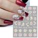 3D Embossed Flower Nail Art Stickers - Self-Adhesive Pegatinas U as, 5D Floral Design Decals - Nail Supplies Decorations - 4 Sheets - Buy Online on GoSupps.com