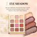 Palette de maquillage - 12 couleurs de fard paupi res - Style livre - Palette de fards paupi res paillettes avec 4 rouges l vres et 4 rouges l vres - Pour femmes et filles pour les voyages - Buy Online on GoSupps.com