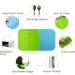 Dog Licking Mat with Suction Cups | BPA-Free Silicone for Anxiety Relief | Slow Feeder & Grooming Mat in Green & Blue - Buy Online on GoSupps.com