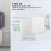Stainless Steel 180 Rotatable Bath Towel Bar & Rack - Chrome Plated Towel Hanger for Bathroom | Durable Towel Holder & Bathrobe Storage - Buy Online on GoSupps.com