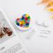 Autism Awareness Heart Round Contact Lens Case - Portable Cute Storage Box with Mirror - Buy Online on GoSupps.com