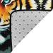 Little Fat Tiger Head Flannel Non-Slip Floor Mat - 63x48 Inches Comfortable & Lint-Free Foot Pressure Relief for Home & Office - Buy Online on GoSupps.com