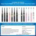 5pc Compatible Electric Toothbrush Replacement Heads for Fairywill D7/D8/FW507/FW508 - Black, Moderately Soft Bristles - Buy Online on GoSupps.com