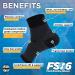 Buy OrthoSleeve FS6 Foot Bracing - Effective Relief for Plantar Fasciitis & Achilles Tendonitis | Soft Moisture-Wicking Fabric - International Shipping Available - Buy Online on GoSupps.com