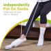 BodyHealt Deluxe Blue Sock Aid - Easy On & Off Sock Helper for Elderly, Seniors, Pregnant and Diabetics - Sock Tool with SockPullers - Extends Reach Up to 33 - Buy Online on GoSupps.com