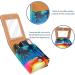 Stylish Leather Lipstick Case with Mirror - Mini Lip Gloss Organizer | Colorful Tropical Tree Sunset Design - Buy Online on GoSupps.com
