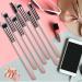 Pink Eye Makeup Brushes Set - 7 Essential Brushes for Eyeshadow, Blending, Crease, and Detailing - Buy Online on GoSupps.com