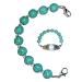 Hidden Hollow Beads Women's Beaded 6" Medical Alert ID Interchangeable Replacement Bracelet Identification Vital info tag Turquoise