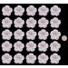 25 x Edible 3D Hibiscus Flowers icing toppers cake cupcakes decorations (White) - Buy Online on GoSupps.com