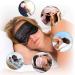 Whaline Silk Sleep Eye Cover with Ear Plugs - Soft & Smooth for Men & Women - Pink & Black - Ideal for Night Sleeping, Travel & Nap - Buy Online on GoSupps.com