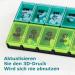 Moisture Festival XL 7-Day Pill Organizer - 14 Compartments for Vitamins Supplements & Medications - Green - Buy Online on GoSupps.com