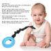 Kids Safe Silicone Chew Necklace for Teething Pain Relief - Dark Blue - Buy Online on GoSupps.com