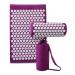 FLY flu acupress tower attachment acupress toweratte and pillow set neck back massage to relieve neck pain Stress reducing massage therapy yoga pad with a carrying bag purple purple