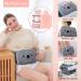 3PCS MOTONG Hot Water Bottle with Waist Belt Set - Grey Waist Warm Cover - Pain Relief for Back, Neck, Shoulders - Rhombus Design - Buy Online on GoSupps.com