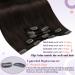 LAAVOO Brown Clip-in Hair Extensions - Real Remy Hair 30cm 70g 5 Pieces Dark Brown #2 - International Shipping Available - Buy Online on GoSupps.com