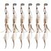 MWOOT 6Pcs Feather Hair Clips Bohemian Hippie Hair Extension Accessories Halloween Native Tribal Princess Costume Headdress Decoration