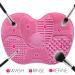 Silicone Makeup Brush Cleaning Mat - Pink | Fast International Shipping & Easy Cleaning Solutions - Buy Online on GoSupps.com