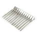 Amesun 50Pcs 3.5 Inches Duck Bill Clips Rustproof Metal Alligator Curl Clips with Holes for Hair Styling Hair Coloring Silver