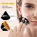 Velour Triangle Powder Puff & Kabuki Brush Set for Flawless Face Makeup | Black+White - Buy Online on GoSupps.com