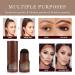 God Blomster Eyebrow Stamp Stencil Kit - Waterproof Eyebrow Makeup Tools with 24 Reusable Stencils, Pen, Brush, and Trimmer in Dark Brown - Buy Online on GoSupps.com