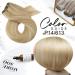Moresoo Weft Human Hair Extensions Real Hair Blonde Sew in Weft Hair Extensions Caramel Blonde with Platinum Blonde Double Weft Extensions 20 Inch 100g/Pack #14/613 20 Inch(Pack of 1) WEFT #P14/613 - Buy Online on GoSupps.com